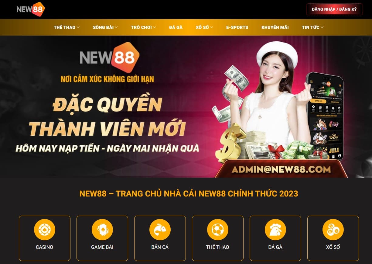 Trang chủ chính thức của New88 hiện nay